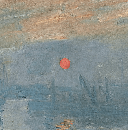 Détail : soleil orange